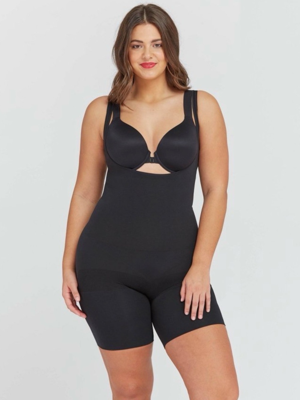 ASSETS by SPANX Women's Shaping Open Bust Bodysuit - Black, 2X